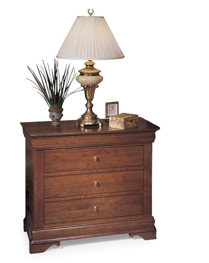 Durham Chateau Fontaine Traditional Solid Wood Bedside Chest